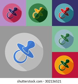 Nipple icon, eps 10