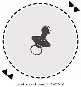 Nipple icon Flat Design. Isolated Illustration.