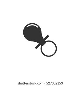 Nipple icon flat. Illustration isolated vector sign symbol