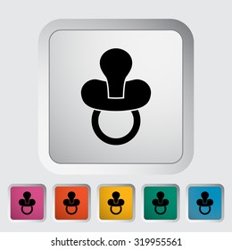 Nipple icon. Flat vector related icon for web and mobile applications. It can be used as - logo, pictogram, icon, infographic element. Vector Illustration. 