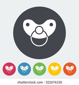 Nipple icon. Flat vector related icon for web and mobile applications. It can be used as - logo, pictogram, icon, infographic element. Vector Illustration. 