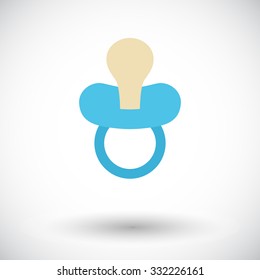 Nipple icon. Flat vector related icon for web and mobile applications. It can be used as - logo, pictogram, icon, infographic element. Vector Illustration. 