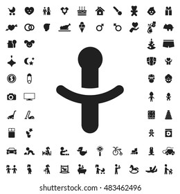 Nipple icon illustration isolated vector sign symbol