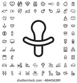 Nipple icon illustration isolated vector sign symbol