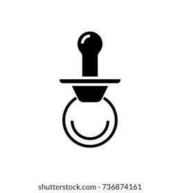 nipple icon, illustration, vector sign on isolated background