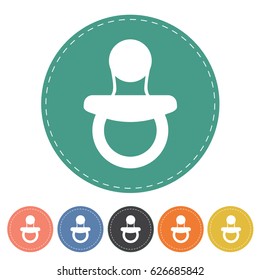 Nipple icon set. Vector illustration
