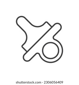 Vector de símbolo de icono Nipple