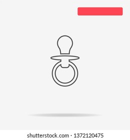 Nipple icon. Vector concept illustration for design.