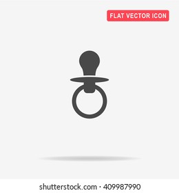 Nipple icon. Vector concept illustration for design.