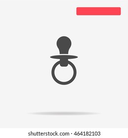 Nipple icon. Vector concept illustration for design.