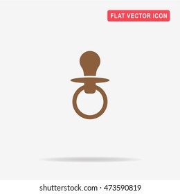 Nipple icon. Vector concept illustration for design.