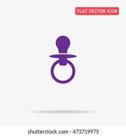 Nipple icon. Vector concept illustration for design.