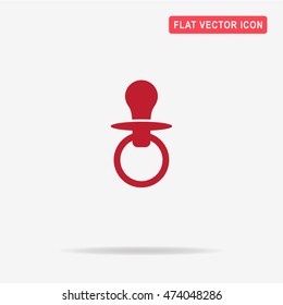 Nipple icon. Vector concept illustration for design.
