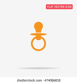 Nipple icon. Vector concept illustration for design.