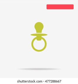 Nipple icon. Vector concept illustration for design.