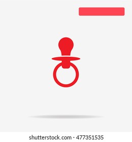 Nipple icon. Vector concept illustration for design.