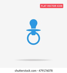 Nipple icon. Vector concept illustration for design.