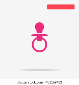 Nipple icon. Vector concept illustration for design.