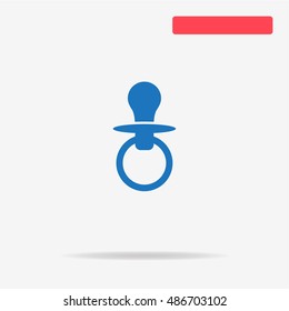 Nipple icon. Vector concept illustration for design.