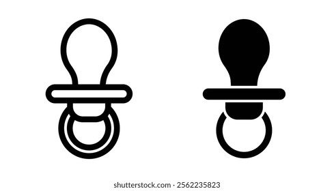 Nipple Icons pack in outlined and flat versions