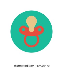 Nipple illustration vector on a green background. Vector illustration
