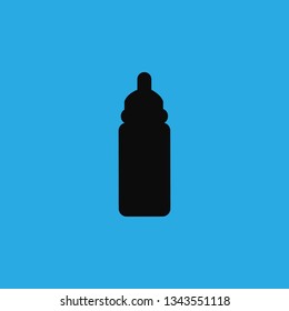 nipple milk bottle icon vector