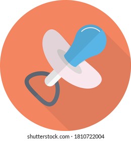 nipple vector flat color icon 