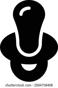 nipple vector glyph flat icon