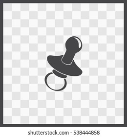 Nipple vector icon. Isolated illustration. Business picture.