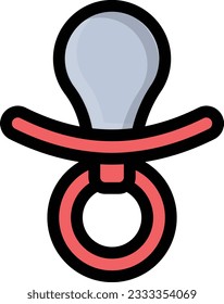 ilustración de nipple Vector en un fondo transparente. Símbolos de calidad premium. Icono vectorial de trazo para el concepto y diseño gráfico.