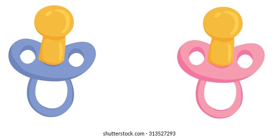 nipples pink and blue set