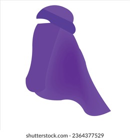 niqab design for girl. niqab vector art illustration. hijab vector image. Female clothes style. niqab fashion image. beauty girl icon graphic