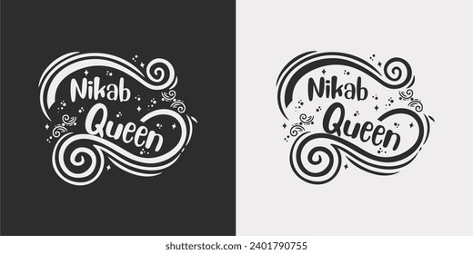 Niqab Queen International Hijab day t-shirt design