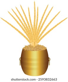 Nirapara and Thengin Pookula Vector Graphics, Onam, Vishu and Wedding Festival Arrangement