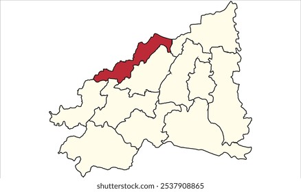 Mapa de Supaul para Nirmali, Distrito de Supaul, Estado de Bihar, República da Índia, Governo de Bihar, território indiano, Índia Oriental, política, aldeia, turismo
