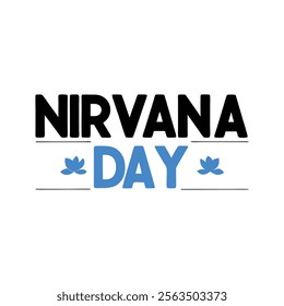 Nirvana day Background Template design for Poster or Banner