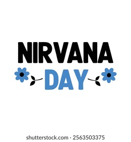 Nirvana day Background Template design for Poster or Banner