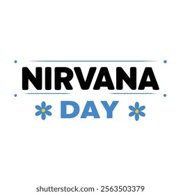 Nirvana day Background Template design for Poster or Banner