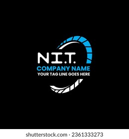 NIT letter logo vector design, NIT simple and modern logo. NIT luxurious alphabet design  