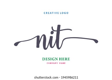 NIT lettering logo is simple, easy to understand and authoritative