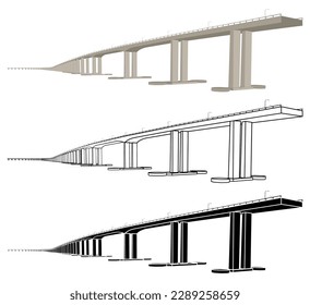 Niteroi Bridge in Rio de Janeiro, Brazil