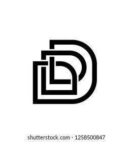 nitial Letter LD Logo Template Design
