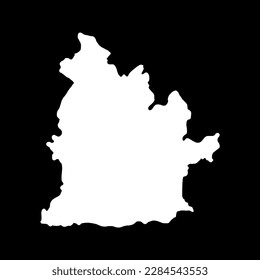 Nitra-Karte, Region der Slowakei. Vektorgrafik.