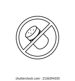 Nitrate free icon design. vector illustration
