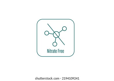 nitrate free icon vector illustration 