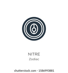 Nitre icon vector. Trendy flat nitre icon from zodiac collection isolated on white background. Vector illustration can be used for web and mobile graphic design, logo, eps10