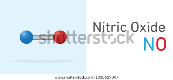Nitric Oxide No Gas Molecule Stick Stock Vector (Royalty Free ...