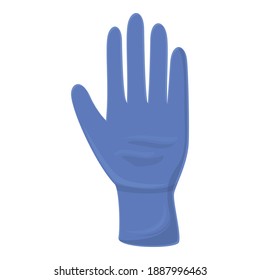 Nitrile medical gloves icon. Cartoon of nitrile medical gloves vector icon for web design isolated on white background