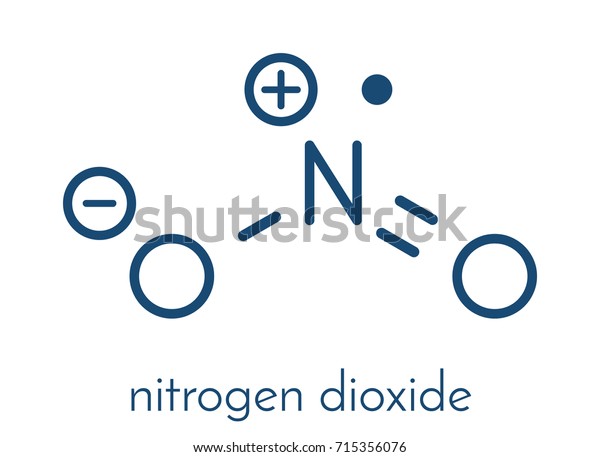 Nitrogen Dioxide No2 Air Pollution Molecule Stock Vector (Royalty Free ...