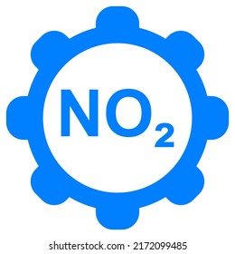 Nitrogen Dioxide And Wheel On White